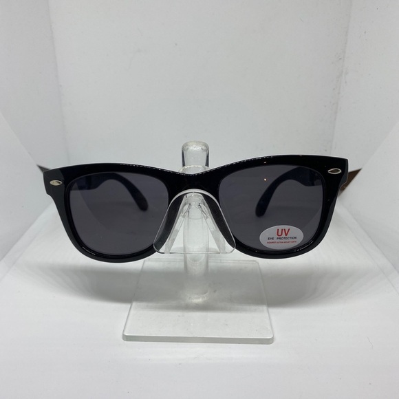 NIP Adidas Retro Style Wayfarer Black Folding Sunglasses UV Protection Eyewear - Picture 1 of 10
